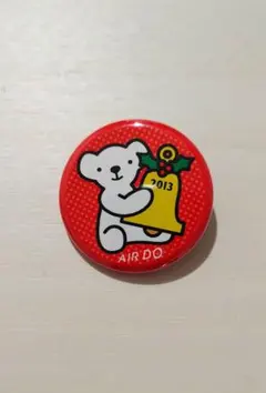 【美品・非売品】AIR DOベアドゥ 2013年 クリスマス限定 缶バッジ — image 1
