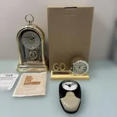 ☆昭和レトロ　（株）服部セイコー置き時計　回転飾りつき 他２点☆ — image 1