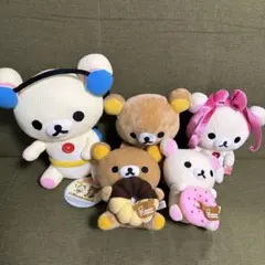 リラックマ　コリラックマ　まとめ売り　ミスド　ワッフル　平成レトロ　ぬいぐるみ — image 1