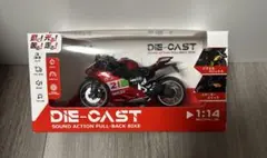 サウンドアクション付き ダイキャストプルバックバイク — image 1