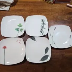 ラエミーズ　LA.AMYS(yamaka)角皿5枚セット — image 1