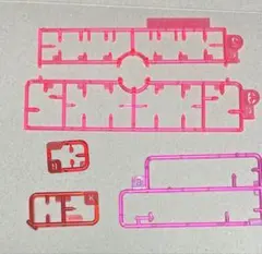 ピンク　レッド　パープルクリアランナー5枚組 — image 1