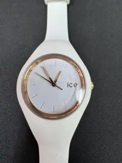 ice ホワイト シリコン アナログ時計 — image 1