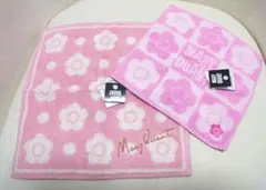 MARY QUANT ハンカチ 2枚セット ピンク — image 1