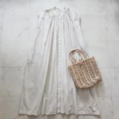 美品 アーバンリサーチドアーズ インナー付き 綿100% ワンピース ベージュ — image 1