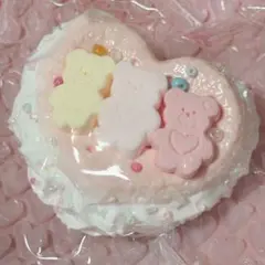 kikisquishy 3連くま ハートケーキ もち米泥風 — image 1
