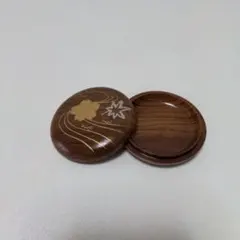 【新品】欅 香合 蒔絵 山中塗 茶道具 — image 1