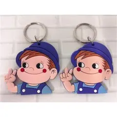milky ペコちゃん ポコちゃん キーホルダー ２個セット ♡ — image 1