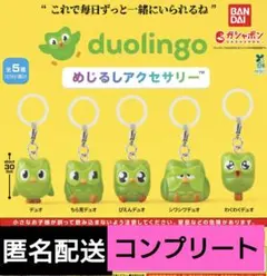 duolingo　めじるしアクセサリー　5種　コンプリート　ガチャ — image 1