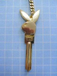 昭和レトロ プレイボーイ ブランクキー キーホルダー — image 1