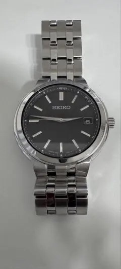 SEIKO メンズ 腕時計 アナログ ソーラー電波　ブラック文字盤 — image 1