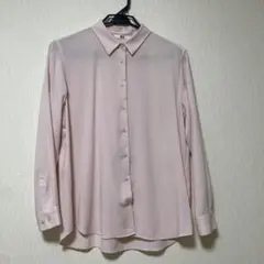 UNIQLO ピンク 長袖シャツ Lサイズ — image 1