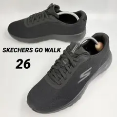【未使用級】SKECHERS GO WALK 26cm 黒 軽量スニーカー — image 1