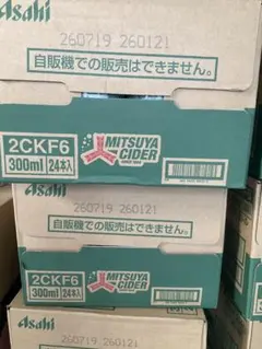 2箱セット　アサヒ 三ツ矢サイダー 300ml PETボトル 24本入り — image 1