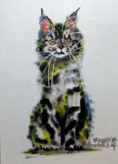 メインクーン ドローイング イラスト 原画 — image 1