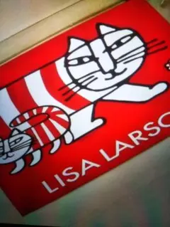 新品リサラーソン LISA LARSON マルチマット レッド 赤滑り止め付き — image 1
