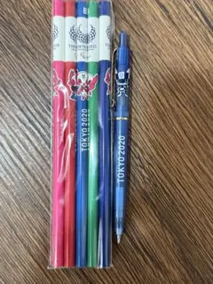 東京2020オリンピック 鉛筆5本セットとシャーペン — image 1
