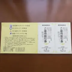 東武鉄道 株主優待割引券 2枚セット — image 1