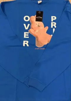 over print なえなのコラボ　ロンTブルー　ビッグプリント — image 1