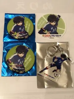 【非売品】ブルーロック コジマ 潔世一 アクリルキーホルダー 缶バッジセット — image 1