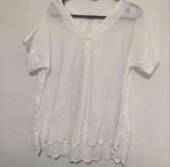 coen コーエン ホワイト チュニックブラウス — image 1