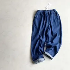 LAITERIE 甘織 テーパード デニム パンツ ゆったり — image 1
