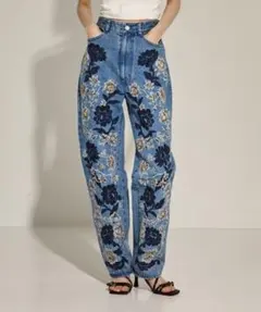 CLANE FLOWER EMBROIDERY PANTS — image 1