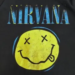 NIRVANA 2XL スマイリー バンド ロックT 半袖Tシャツ — image 1