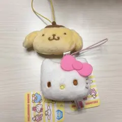 サンリオ ポムポムプリン キティ フェイスマスコット 2セット — image 1