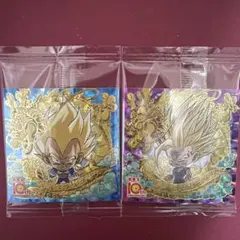 ドラゴンボール 超戦士シールウエハース 10周年 ベジータ 孫悟飯 — image 1