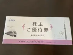東武鉄道　株主優待　一部使用済み — image 1