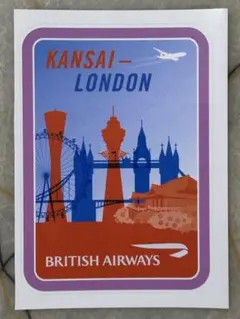 【正規品・希少】ブリティッシュエアウェイズ ロンドン London ステッカー — image 1