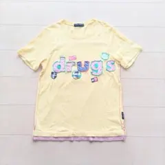 drug store's ドラッグストアーズ 3 Tシャツ 半袖 トップス 黄色 — image 1
