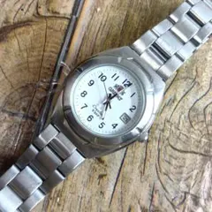 中古美品◇SZ13-02◆オリエント ☆☆☆ クリスタル◇レディース 3針デイト — image 1