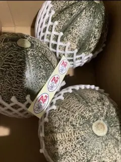 島根産アムスメロン秀5L3玉入り！ — image 1