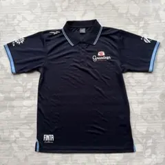 【美品】FINTA フィンタ ポロシャツ M 紺 サッカー フットサル — image 1