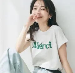 coca　フレンチスリーブロゴプリントTシャツ　 Freeサイズ — image 1