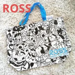 【定形外だから安い】新品未使用！大！ROSS のエコバッグ！モノトーン犬柄！ — image 1