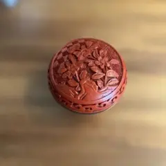中国伝統工芸品　堆朱香合 — image 1