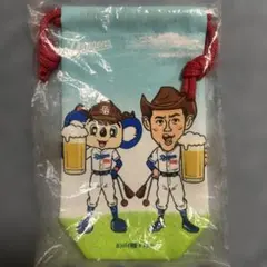 ドアラ　カンパイ師匠　ワンコインデー　巾着 — image 1