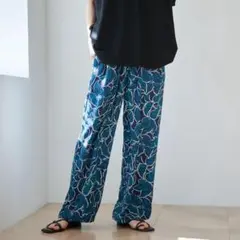 coen リーフプリントイージーワイドパンツ　sizeM — image 1