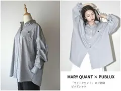 MARY QUANT × PUBLUX/マリークワント ロゴ刺繍ビッグシャツ — image 1