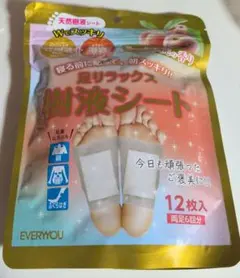 EVERYYOU 足リラックス樹液シート 桃 12枚入 — image 1