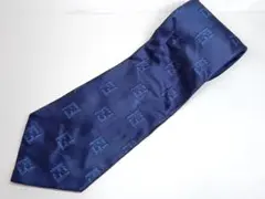 547 FENDI フェンディ ネクタイ ネイビー ロゴ — image 1