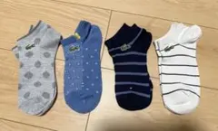 LACOSTE アンクルソックス 4足セット 22~24cm 特価品 — image 1