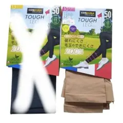 d ゴルフレギンス　トレンカ　2足セット UV対策 M L　未使用　クランク — image 1
