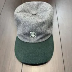 Niko and…ウールグレー/グリーン ベースボールキャップ R刺繍 Fサイズ — image 1