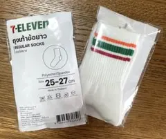 セブンイレブン 7-ELEVEN ソックス 靴下 25-27 2足 タイ限定 — image 1
