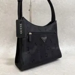【美品】guess ゲス　ワンショルダーバッグ　総柄　ロゴプレート — image 1