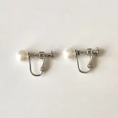 【新品未使用】 パール イヤリング ワンポイント イヤーアクセサリー 結婚式 — image 1
